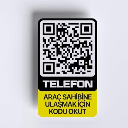 Araç Numaratörü - Araç İçi Park Telefon Numarası - Akıllı Araç Etiketi