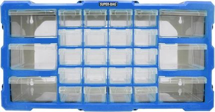 Bag 26'lı Mono Blok Çekmece Seti Hobby Organizer Seti Monoblok Çekmece Vida Dübel Kutusu Takı Kutusu ASR6004