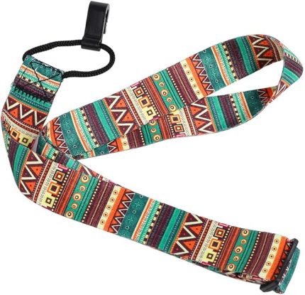 Ukulele Kayış, Ayarlanabilir Naylon Evrensel Ukulele Askı Kemer Askısı Kancalı Mini Gitar (2,7 cm / 1,1 inç)