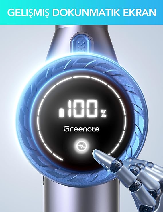 GSC60 Akülü Elektrikli Süpürge 33KPa, 10'u 1 Arada çok aksesuarlı süpürge, 40 Dakikaya Kadar Çalışma Süresi, kontrol ekranlı ekran,Yatak fırçası ile, esnek uzatma hortumu, büyük Toz Haznesi - Görsel 4