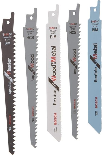 Home and Garden Akülü Panter Testere Keo için 5 Parça Panter Testere Bıçağı Seti, Yeşil