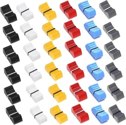 36 adet Fader Kontrol Düğmeleri Konsol Hacim Kontrol Fader Slider Konsol Karıştırıcı Sürgü Fader Düğmeleri Potansiyometre Konsol Ses Kontrolü Düğmesi (36)