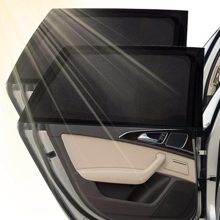 Otomobil ve bebek güneş koruması, otomobil güneş koruması, esnek, evrensel güneşlik, araç UV koruması, yan pencere, çocuklar ve evcil hayvanlar için, 120 x 50 cm, 2 adet