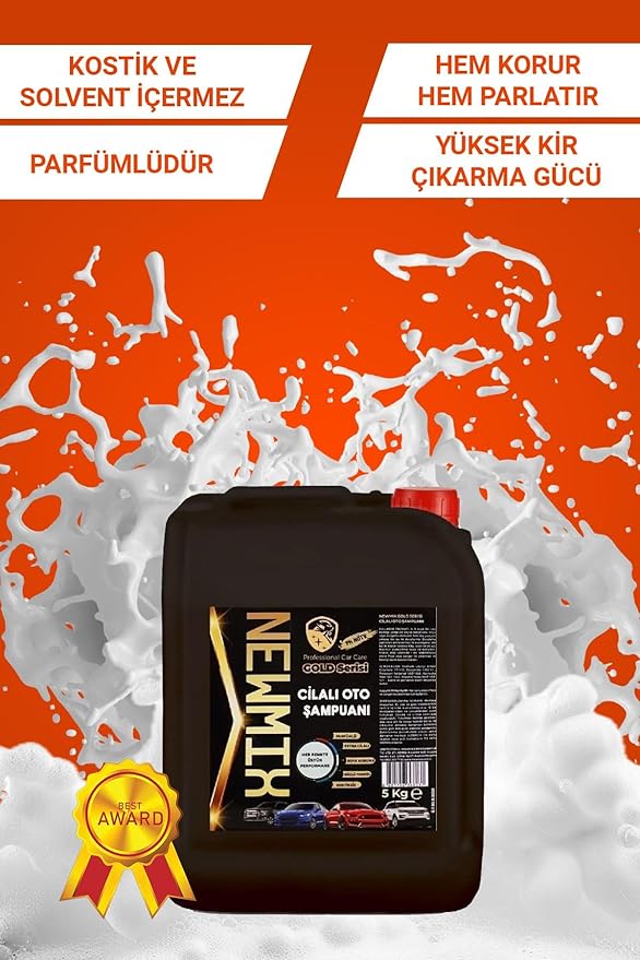 Gold Serisi Cilalı Oto Araba Şampuanı 5 Kg - Görsel 2