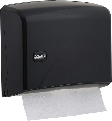 K1B Z Katlı Kağıt Havlu Dispenseri Siyah-Kapasite 200 Kağıt