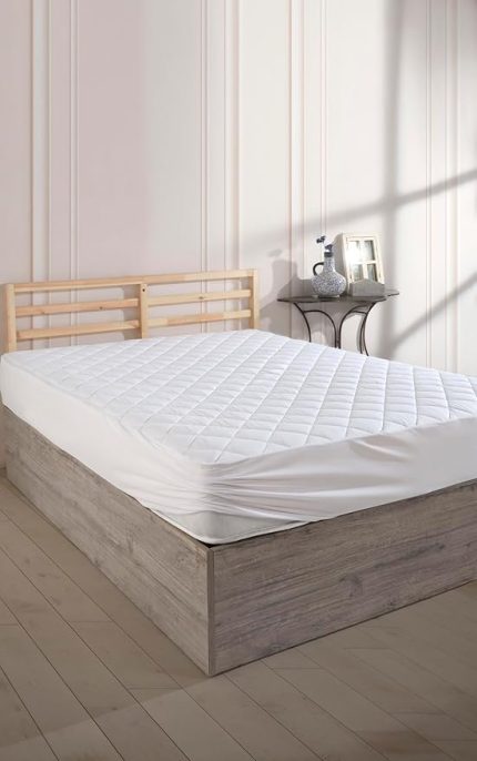 Yatak Koruyucu Alez-Çarşaf - Tek-Çift Kişilik %100 Pamuk - Kapitoneli Fitted (Yatağı Saran) Çarşaf (100x200)