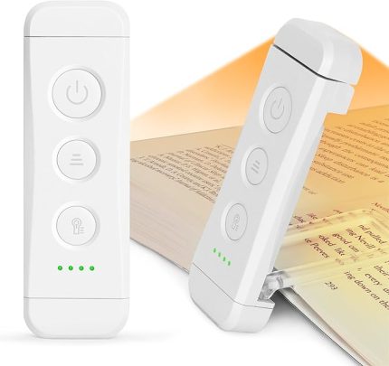 USB Şarj Edilebilir Kitap Işığı, Kitapta Göz Bakımı Okuma Işığı Klipsi, 3 Renk ve 5 Parlaklık Kısılabilir, Taşınabilir ve Esnek, 80 saate kadar Uzun Ömürlü (beyaz) | Yatakta kitap okuma lambası, 3 renk, 5 parlaklık, hafif, kitap severler, çocuklar, okuyucular, seyahat için mükemmel