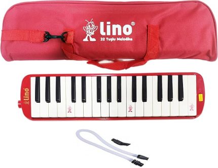 MELODİKA 32 TUŞLU BEZ ÇANTA KIRMIZI