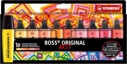 - İşaretleme Kalemi - BOSS ORIGINAL ARTY - 10'lu Paket - Çeşitli Renkler