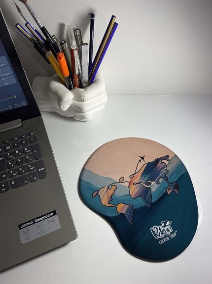 Shop - Dünya Haritası Baskılı Bilek Destekli Mouse Pad