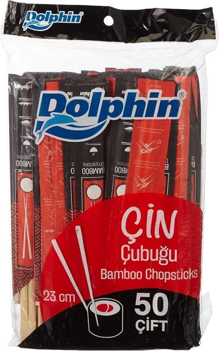 At Market Dolphin Çin Yemek Çubuğu-Chopsticks 23cm 50 Çift