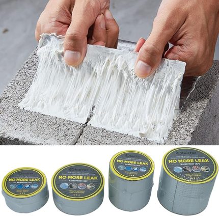 2 Mt Yüksek Sıcaklık Dayanan Su Geçirmez Çatı Duvar Çatlak Onarıcı Yapışkan Bant Folyo 5 Cm