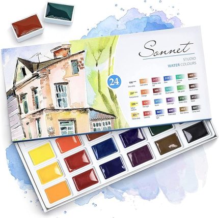 S.T. Petersburg Artists Watercolors 24 Lü Set Karton