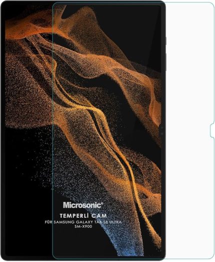 Samsung Galaxy Tab S10 Ultra X920 Tempered Glass Cam Ekran Koruyucu [Galaxy Tab S10 Ultra X920 ile Uyumlu Ekran Koruyucu - Şeffaf]