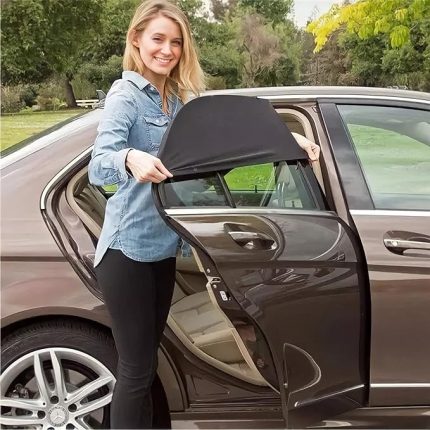 Oto Güneşlik Perde Araba Yan Cam Perdesi Önleyici Araç İçi Güneşliği İçin Güneş Sinekliği Arka Koltuk Örtü Koruyucu