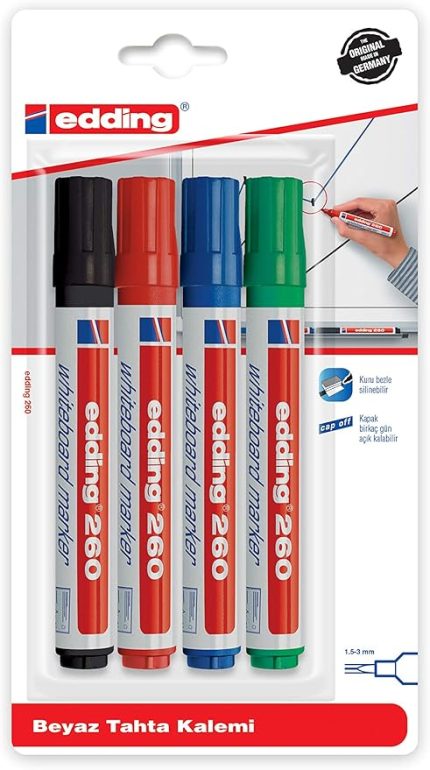 Turkey ED260B499 Edding 260 Beyaz Yazı Tahtası Kalemi