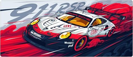 Gaming Mouse Pad 70x30 cm XL Büyük Dikişli Kenar Speed Oyuncu Mouse Pad(911RSR, 70X30 cm)