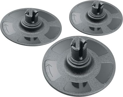 3 adet zımpara diski (Ø 38 mm, eksantrik zımpara makinesi aksesuarı)