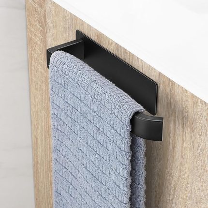 Havlu askısı, delmeden 304 paslanmaz çelik, kendinden yapışkanlı havlu askısı, banyo, el havlusu tutucu, duvar banyo havlusu askısı