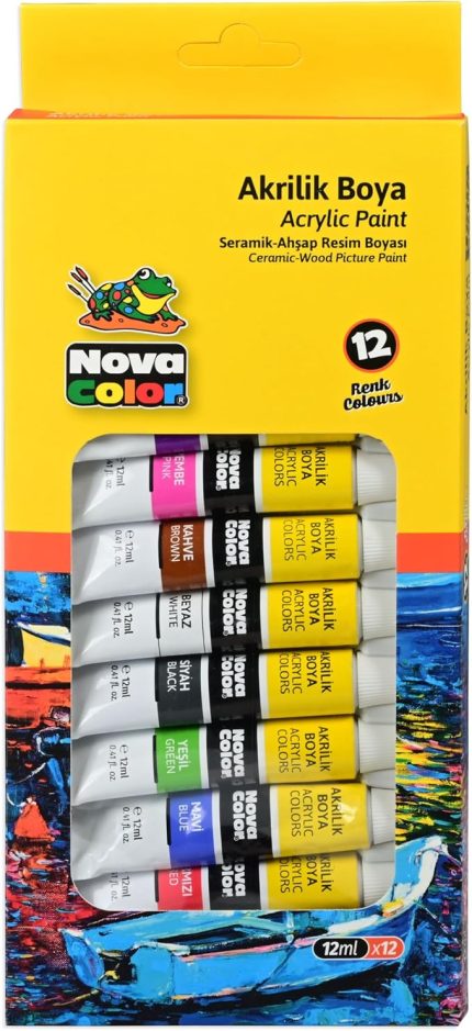 COLOR AKRİLİK BOYA TÜP 12Lİ