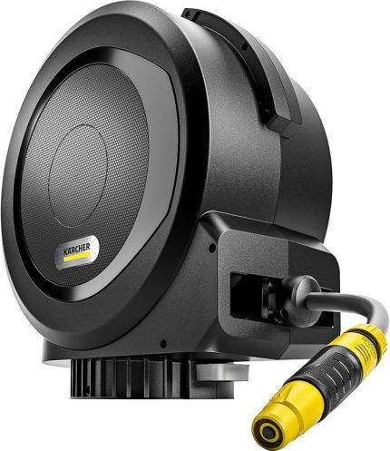 HBX 4.20 Otomatik Hortum Kutusu: 20 m Hortum, Bağlantı Hortumu: 1,5 m, Otomatik Hortum Kurtarma, Rahat ve Esnek, Siyah