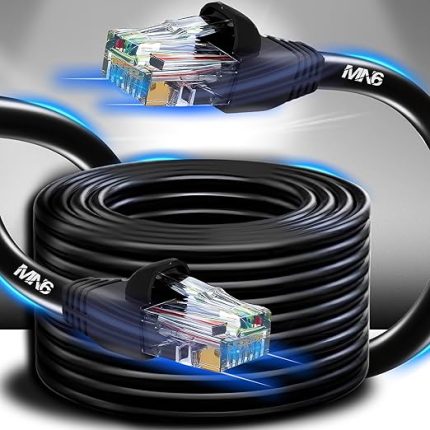 M106 internet kablosu 30 metre/Cat6 İki Kat Korumalı-UTP 0,50mm/30 Metre internet bağlantı kablosu/iç Dış Mekan/ISO 9001 Ve 2012 Certified High Pro Cable (30 Metre) (Ölçü, Metre, 30)
