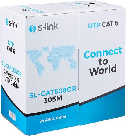 SL-CAT608OR Turuncu 305m Utp CAT6 Kablo
