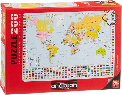 Puzzle - Dünya Haritası / 260 Parça Puzzle, #3319