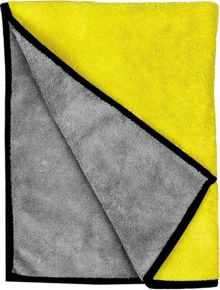 Auto Everest Çift Taraflı Mikrofiber Araç Kurulama Bezi & Oto Yıkama Havlusu 30X60 Sarı