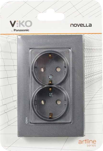 Novella Füme Ikili Toprakli Priz Çarpma Karşıtı Çocuk Korumalı