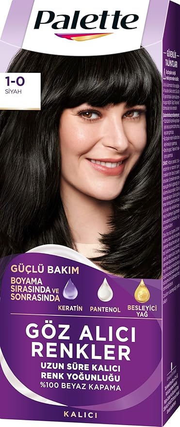 Yoğun Saç Boyası 1.0 Siyah