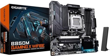 B850M GAMING X WIFI6E LGA1851 DDR5 7600MHz(OC) PCIe 5.0 Çift M.2 NVMe WiFi 6E 2.5GbE LAN mATX Gaming Anakart