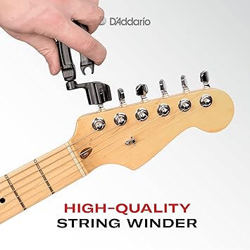 Waves D'Addario Accessories Pro-Winder - Gitar Teli Sargısı, Kesici, Köprü Pimi Çekici, Üstün Ergonomik Hepsi Bir Arada Alet, Germe İçin, Siyah - Görsel 4