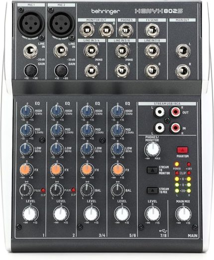 Xenyx 802S 8 kanallı Analog Akış Mikseri