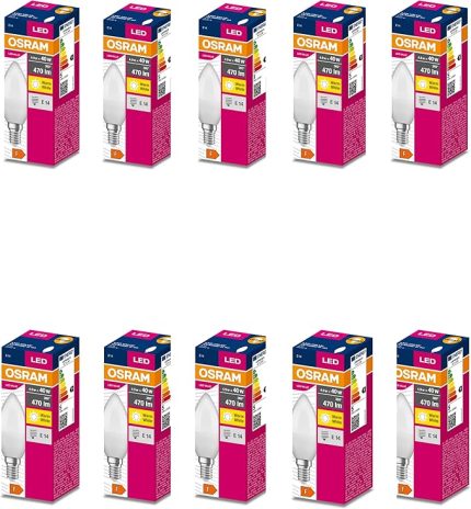 Osram Value B40 4.9W 827 2700K Sarı Renk E14 Mum LED Ampul