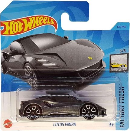 Wheels - Lotus Emira - Factory Fresh 3/5 - HKK78 - Short Card - Orta Motorlu Spor Araba - Gri Metalik - Mattel 2023