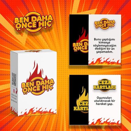 Ben Daha Önce Hiç Eğlenceli Grup Oyunu - Yetişkin Kutu Oyunları, Arkadaş, Aile, Cafe Kutu Oyunu - Cezalı İtiraf Oyunu