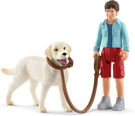 42478 Labrador ile Yürüyüş Oyuncak Figürü, Çok Renkli