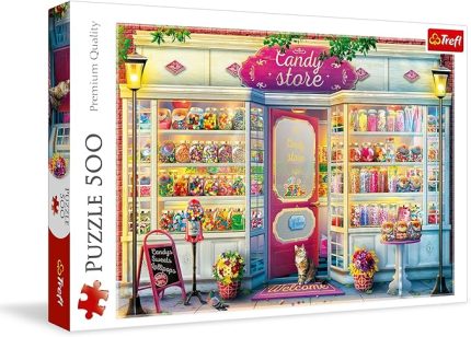 37407 Şekerci Dükkanı 500 Parça Yetişkinler ve 10 Yaş Üzeri Çocuklar için Premium Kalite Puzzle, Renkli