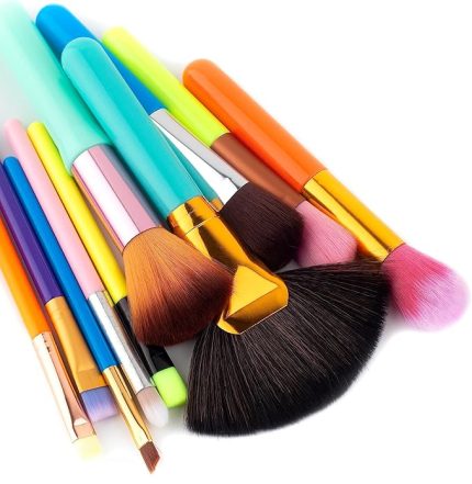 Gökkuşağı 10'lu Makyaj Fırça Seti