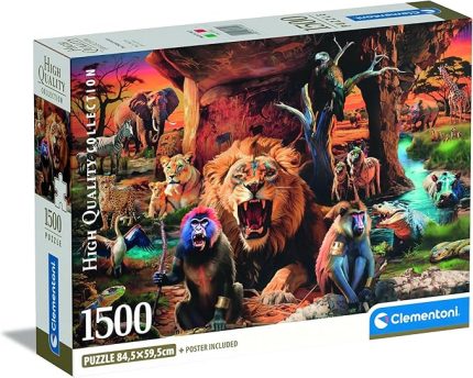 1500 Parça Yüksek Kaliteli Koleksiyon Puzzle The Tribal Society (Compact Box)