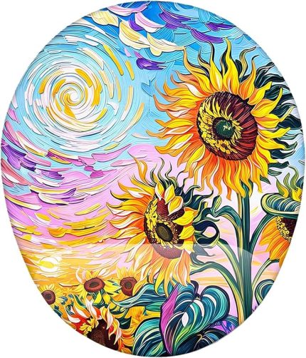 Gogh Temalı Ay Çiçekleri Mouse Pad