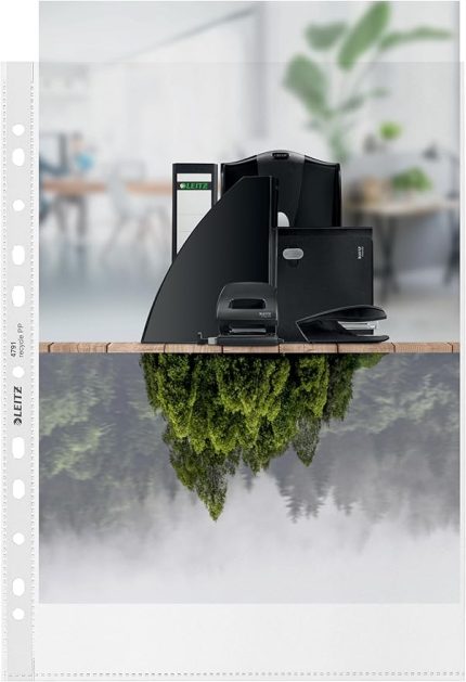 Recycle Poşet Dosya, A4, Şeffaf, 25 Adet