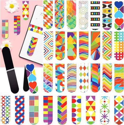 smile 30 adet manyetik ayraç, manyetik sayfa işaretleri, manyetik optik kitap ayracı renkli, kitap ayracı kişiselleştirilmiş çocuklar, öğrenciler, öğretmenler, okul, ev, ofis aksesuarı