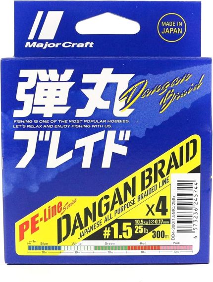Craft Dangan Braid İp DB4 PE 1.5/0.17mm/25Lb/10.5kg/300 metre Green