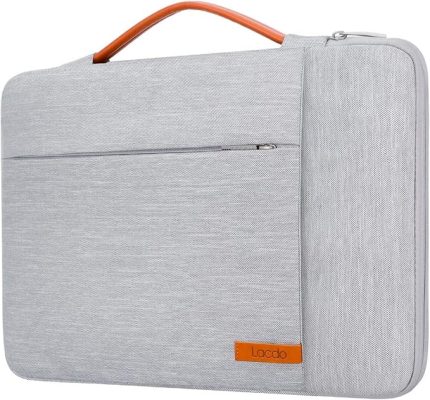 360° Laptop Kılıfı Çantası Bilgisayar için 15 inç New MacBook Air M4 A3241 2025/M3 A3114/M2 A2941 2024-2023, 15 inç MacBook Pro A1990 A1707, Dell XPS 15 Plus 2022-2020 Aksesuar Cebi ile, Gri