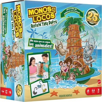Games Tumblin' Monkeys 25. Yıl Özel Kutu Oyunu Çocuklara ve aile ile arkadaşlarla geçen akşamlara yönelik Tumblin' Monkeys 25. Yıl Özel Kutu Oyunu HTW65