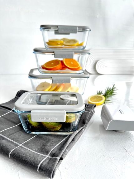 Fika Glace 5li Cam Saklama Kabı