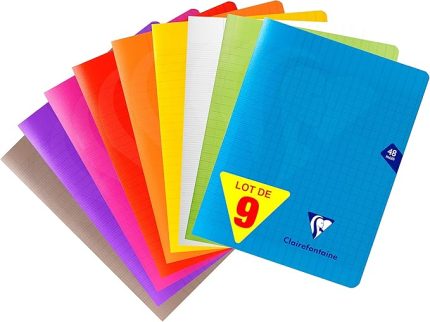 293751AMZC - 9 Defter Mimesys Seti, 24 Yaprak, 17 x 22 cm, 90 g, Fransız Çizgisi, 1 Set, Çeşitli Renklerde