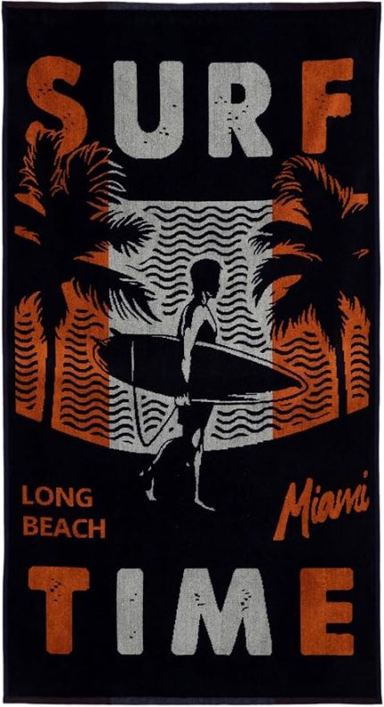 Erkek Erkek Pamuklu Plaj Havlusu, Lacivert, Standard